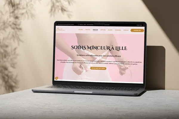 création site internet de beauté sur Lille Body by bahia