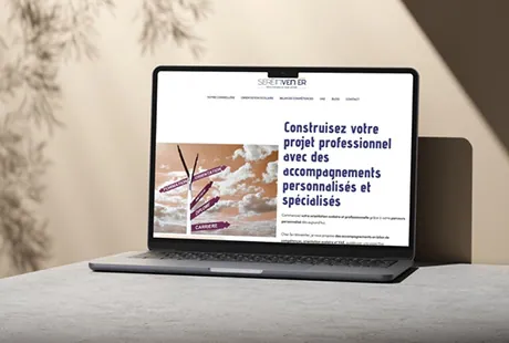 création d'un site internet pour une coach en orientation - Sereinventer
