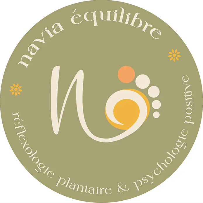 refonte logo réflexologue plantaire Navia-équilibre