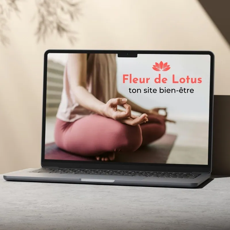 Création site internet bien-être - Template Fleur de Lotus